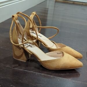 Tan Suede Women Shoes